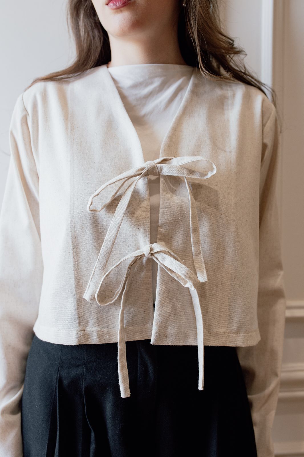 Lumi Linen Blouse – Beige - Image 6