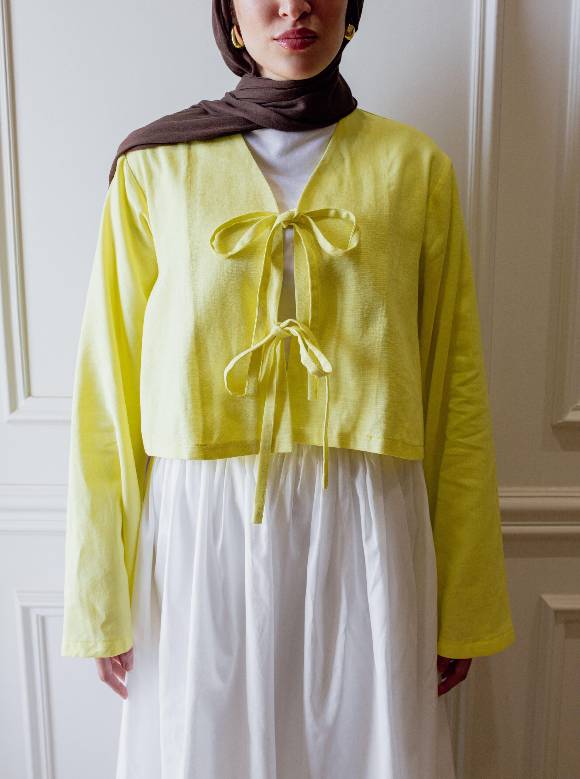 Lumi Linen Blouse – Yellow - Image 4