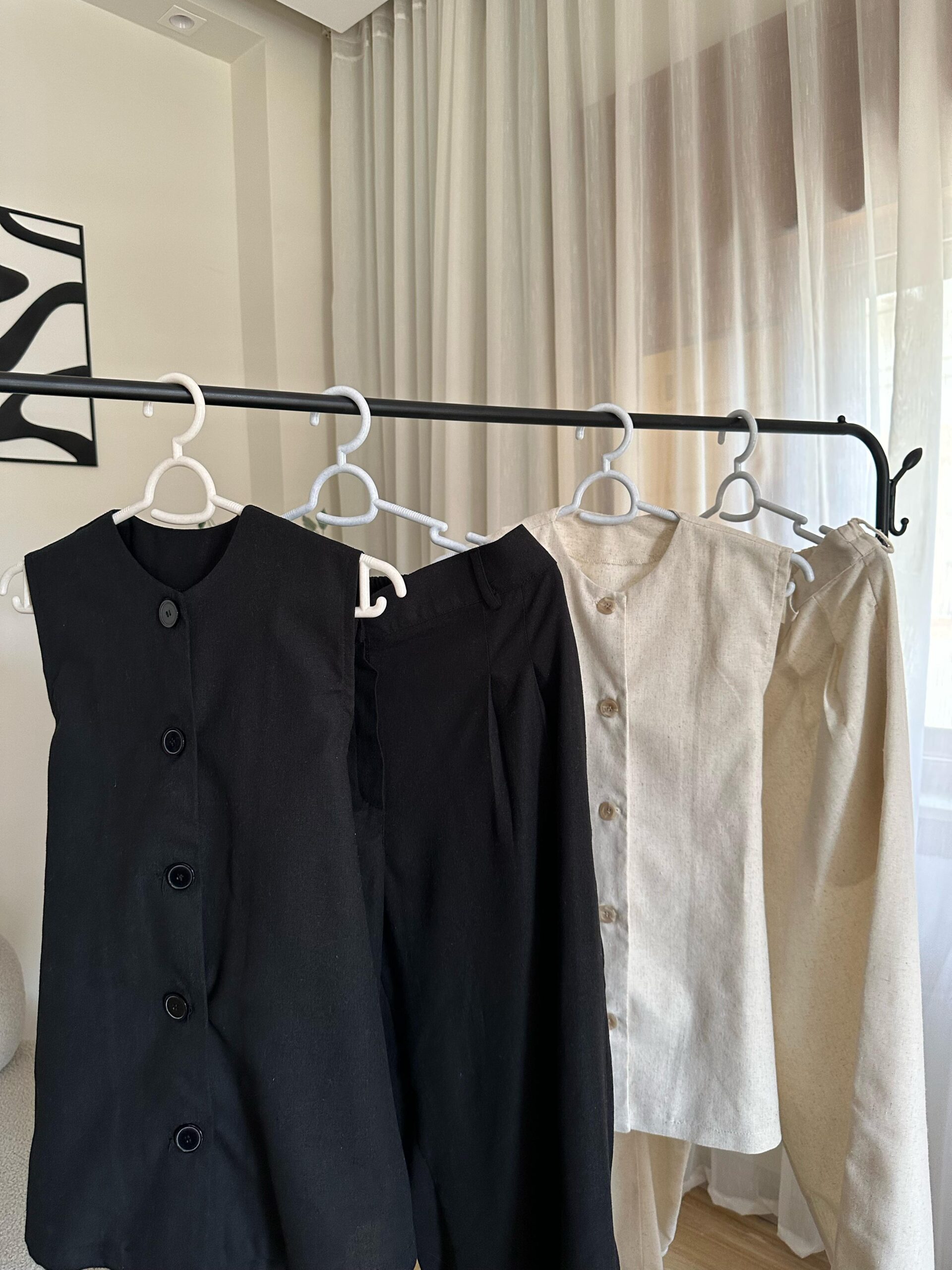 Eline Linen Set - Beige - Image 7